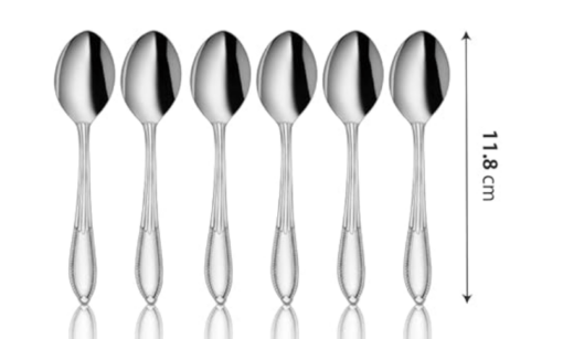 Shri & Sam Stainless Steel Spark Coffee Spoon,6 Pieces